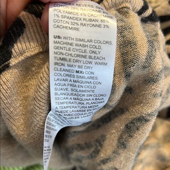 CHICO'S ZENERGY XL 3R Animal Print Cotton Cashmere Knit Pants Joggers Loungewear - Picture 8 of 8